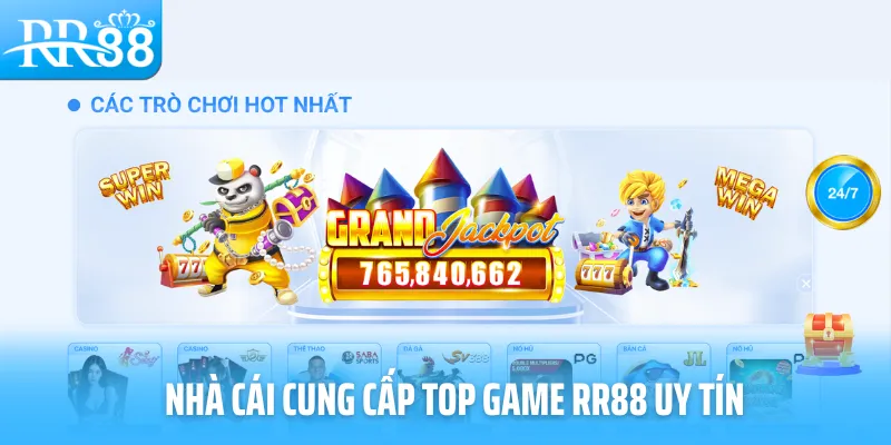 Nhà cái cung cấp top game RR88 uy tín