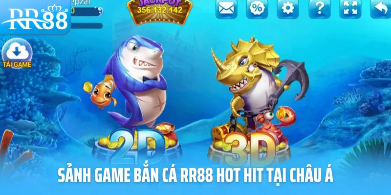 Sảnh game bắn cá RR88 hot hit tại châu Á